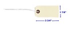 100 Manilla Cardstock Price Tags 3 3 4  X 1 7 8  Size 3 Pre-strung With String
