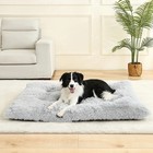 Dog Bed Soft Pet Cushion Large Dog Crate Puppy Cat Mattress Washable Pad Mat Xl