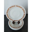Corning Pyrex Tableware Saucer 6  Copper Filigree Set Of 4 Milk Glass 796-6 Vtg