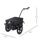 Bicycle Bike Cargo Trailer Steel Carrier Storage Cart Wheel Runner For Shopping