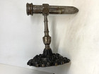 Rare Antique 19th Century Victorian Goffering Steel W  Cast Iron Base 10    Tall