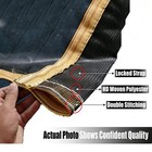 Heavy Duty Dump Truck Mesh Tarp 7x18 Ft  Black Breathable Tarps For Truck Bed   