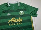 Portland Timbers Adidas Green Mls Soccer Jersey Climalite Fan Kit Shirt Men s L