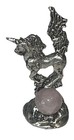 Vintage      Pewter Miniature Figurine Unicorn Standing