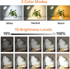 Clip On Light Led Reading Book Study Lamp 3 Color Modes 10 Brightness Eye Protec