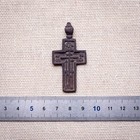 Antique C 1700s Orthodox  old Believers  Cross With Psalm Prayer 655