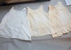 Vintage Edwardian Child Undergarment Slip Lot White Cotton Embroidered Lace Set