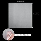 Iron On Adhesive Patch Double Sided Heat 11 X 9 8 Inch  Clear 