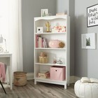 59  Tall Adjustable Framed 4-shelf Wood Bookcase Storage Shelving Wide Bookshelf