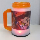 Disney Parks Celebrate Today Mickey Minnie Light Up Souvenir Mug Cup Orange 