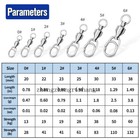20 50pcs Fishing Ball Bearing Swivels With Fast Snap Clip 28lb-132lb Connector