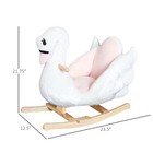 Qaba Plush Kids Ride On Toy Rocking Horse Swan Style Animal Rocker Seat Gift