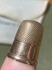 Vintage Thimble 14k Yellow Gold 3 Grams Gold Size 9 Comes With Tiffany   Co Bag
