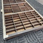 Antique Hamilton Printer s Drawer Letterpress Type Tray Shadowbox Free-freight  