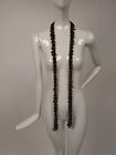 Antique Victorian 1870   s Spun Silk   Glass Bead Bead Bobble Braid Dress Trim