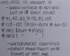 1883-1932 St  Vincent  41-123  Mr1  Mr2  F vf Mh used  queen Victoria-kgv  Lot