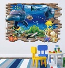 Underwater Sea World Room Decal Wallpaper Removable 3d Wall Stickers Gift