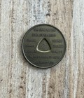 Alcoholics Anonymous Aa 3 Year Medallion Token Coin Chip Sobriety Sober Vintage