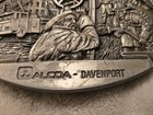 Pewter Vintage Alcoa Belt Buckle Davenport Ia