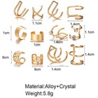24 Pcs Metal Hair Braids Dreadlock Non Piercing Ear Clip Beard Beads Cuffs