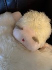 Vtg Ms  Noah Sleeping Plush Baby Doll Stuffed Toy With Fur Body And Embroidered