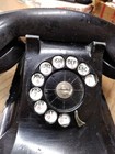 Vtg Stromberg Carlson Black Rotary Dial Desk Table Top Telephone Metal 1940 s