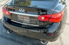 Q50 Muffler Delete Exhaust For 14-up Infiniti Axle Back Double Wall Dual Tips 