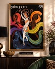 Original 1968 Ert   Lyric Opera Poster Art Deco Vintage Large Color Lithograph