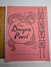 Vtg 1970s Los Angeles Ca Dragon Pearl Restaurant Menu Tiki Bar Drinks Cocktails