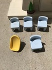 Vintage Little Tikes Large Blue Roof Dollhouse W  Accessories - Fast Shipping 