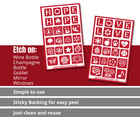 Hope   Love Symbols Glass Etching Stencils Fun Icon Ideas Reusable Armour Etch
