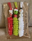 Handmade Crocheted Spinner Ornament Set