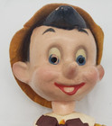 1939 Ideal Walt Disney Pinocchio 11  Jointed Wood Composition Doll Chest Decal