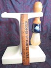 Vintage Old Spice Shulton Ceramic Stand With  Bristle Brush 2 Piece 1985
