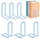 Light Blue Metal Bookends Set Of 6  Decorative Shelf Support  5 5 X 3 75 X 2 25