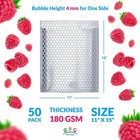 Thermal Bubble Mailers Metallic Foil Insulated Self Seal 50 Count 11 X 15 In