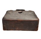Medical Doctor s Brown Leather Antique Bag 1800s