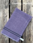 Charvet Editions  country Washed   Dyed   aubergine   Linen Tea Towel  France