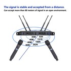 Wireless Uhf Microphone System 2ch Handheld Karaoke Microphones Church Ktv Mic