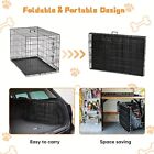 48  42  36    30    Heavy Duty Pet Kennel Cat Dog Folding Crate Wire Metal Cage Usa