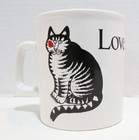 B  Kliban Cat Love A Cat Ceramic Coffee Mug Cup By Kiln Craft Vintage C  1979 