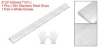 304 Stainless Steel Flat Bar 1 4  X 1-3 16  X 12  Trim Strips Sheet