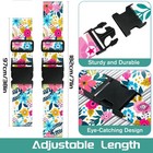 Luggage Straps For Suitcases Travel Belt Luggage Connector Identifiers 2 Pack   