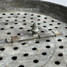 Antique Minnow Bucket Early 1900s Heavy Galvanized Steel Slide Latch Bronze Knob