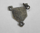 Antique Vintage Centerpiece Rosary Medal Virgin Mary