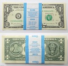 2017  1 Uncirculated Bep Strap  100 - Rare 250k Fort Worth Sheet Star Note Error