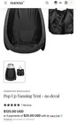 Black Spray Tanning Tent With Carry Bag - No Decal - Used Twice Clean