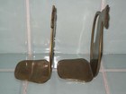 Pr  Vtg  Mcm 1960 s Brass 6 25    Cat Bookends Art Deco Style Beautiful Patina
