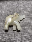 Vintage Hand Carved Green Onyx-marble  Natural Stone Elephant  3    2 5   