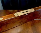 Antique C 1880 Stanley Rule   Level  No 3 Patent Improved 28    Brass cherry Wood